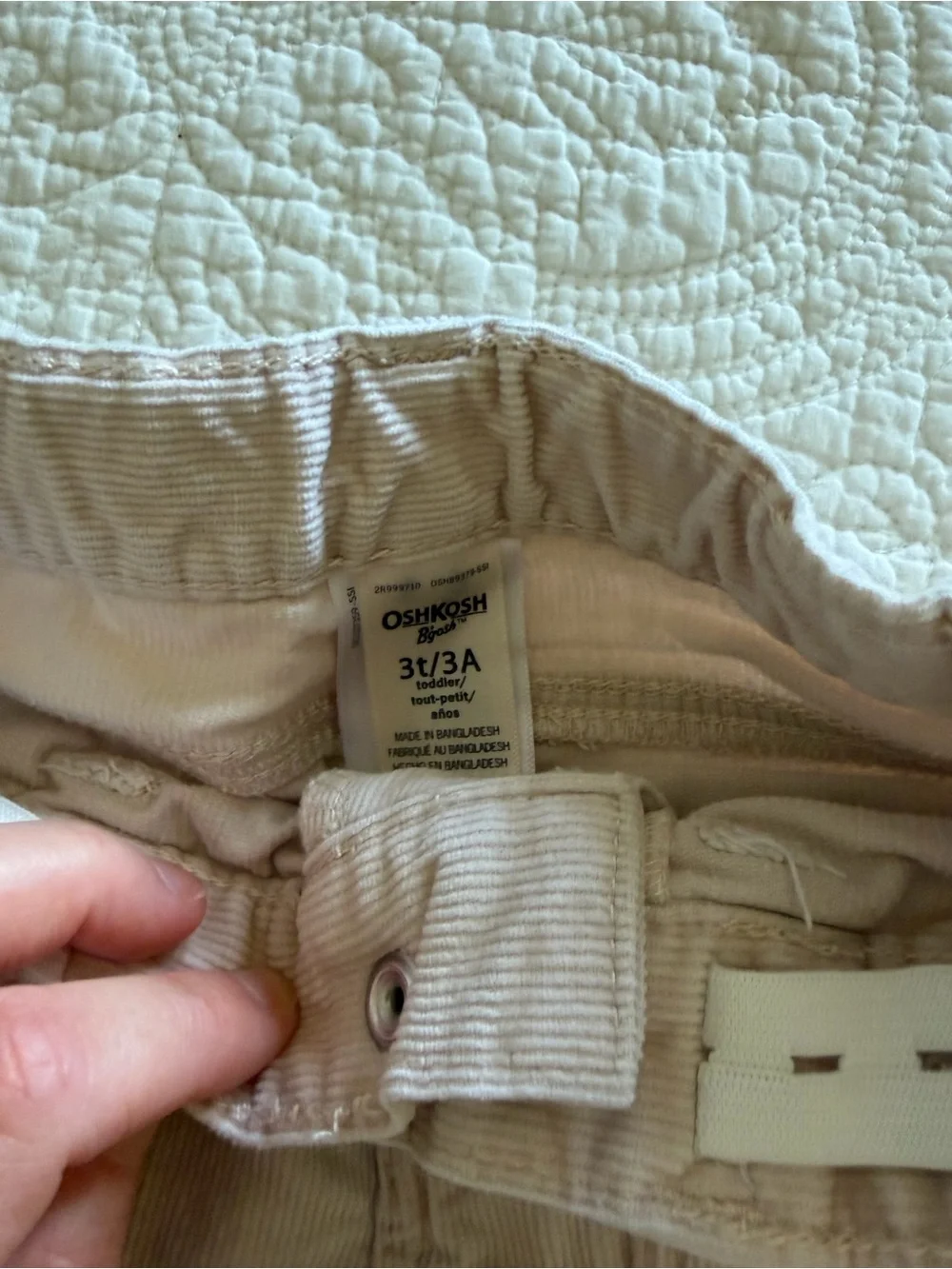 OshKosh B'gosh Light Beige Corduroy Pants